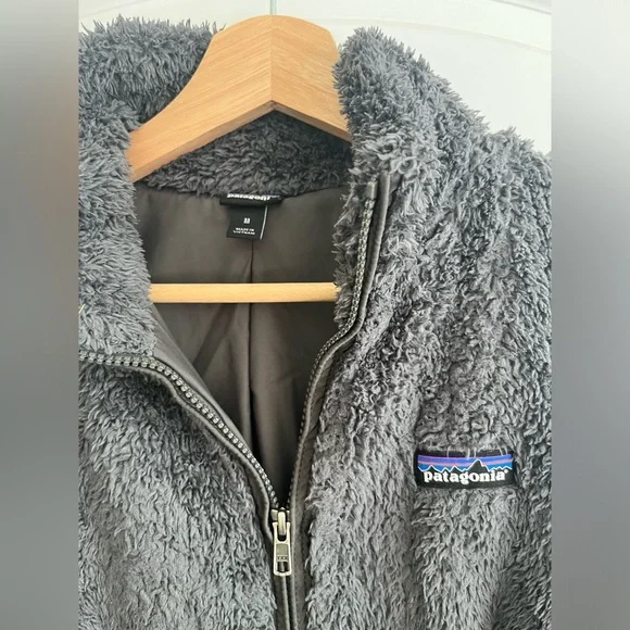 Patagonia Los Gatos Sherpa Grey Vest Sz M - Picture 4 of 6